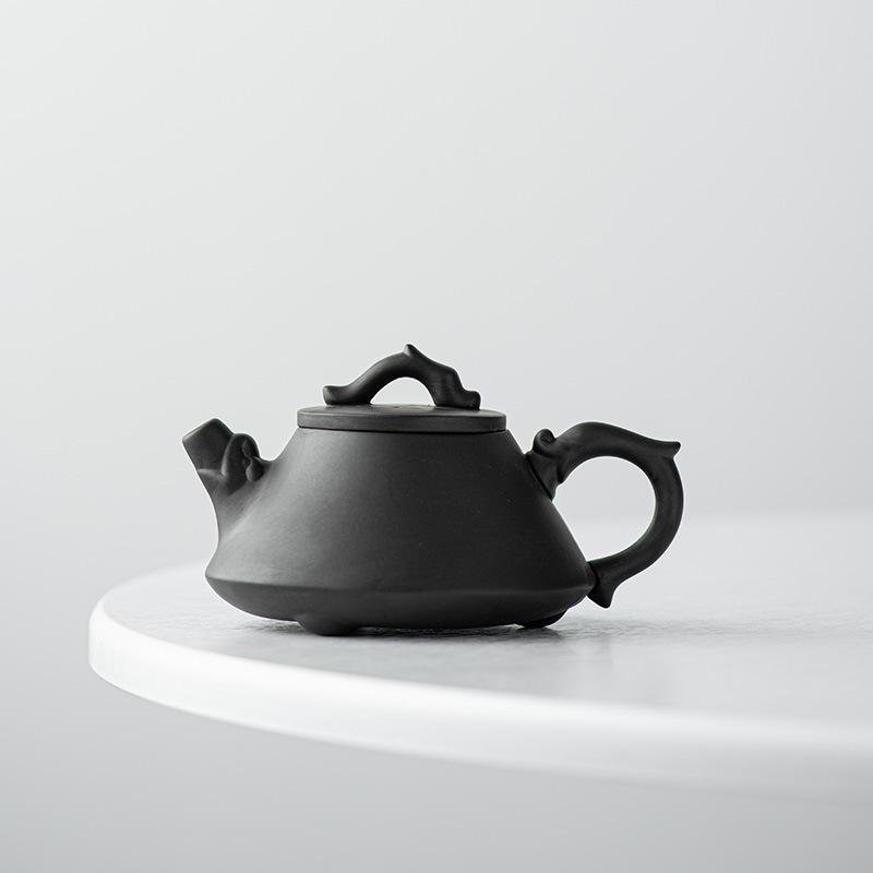 Pure Handmade Xishi Single TeaPot Yixing Purple Clay Tea Pot Fengming Purple Clay Pot Teeware Teware Puer Tea Set and Coffee Bar
