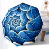 1pc Blue Ocean Automatic Open 8-Rib Windproof Umbrella, Travel & Commuting, Suitable for All Seasons