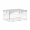 Transparent Reptile Terrarium | Ventilated Top Panel, Enclosure, for