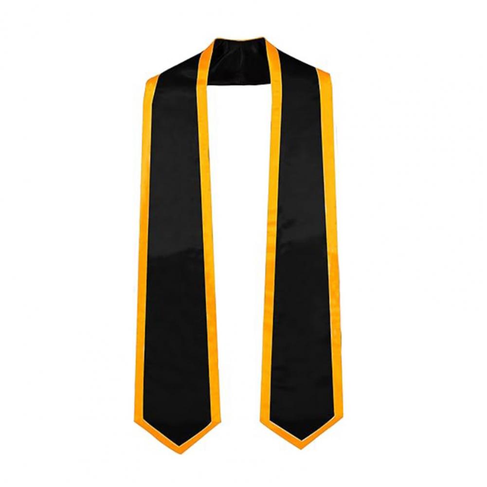 Graduation Accessory 72-inch Long Satin Graduation Ribbon Smooth Border Design for Parties Celebrations