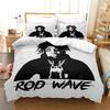3D Print Rapper Rod Wave Bedding Set Duvet Cover Bed Set Quilt Cover Pillowcase Comforter King Queen Size Boys Adult Bedding Set