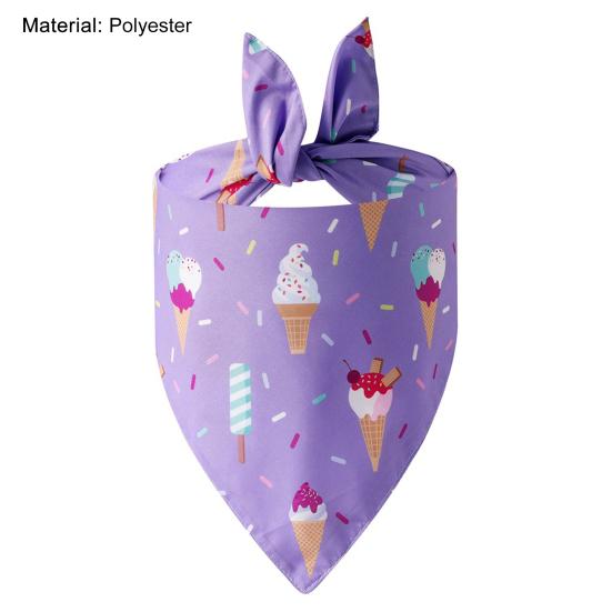Dog Bandana Fashion Dress-up Accessories Triangle Scarf Printed Bib Collar Cat Puppy