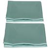 2pcs 75 X 150D Satin Pillowcase Soft Pillow Cover With Envelope Sealed Beddings Vert