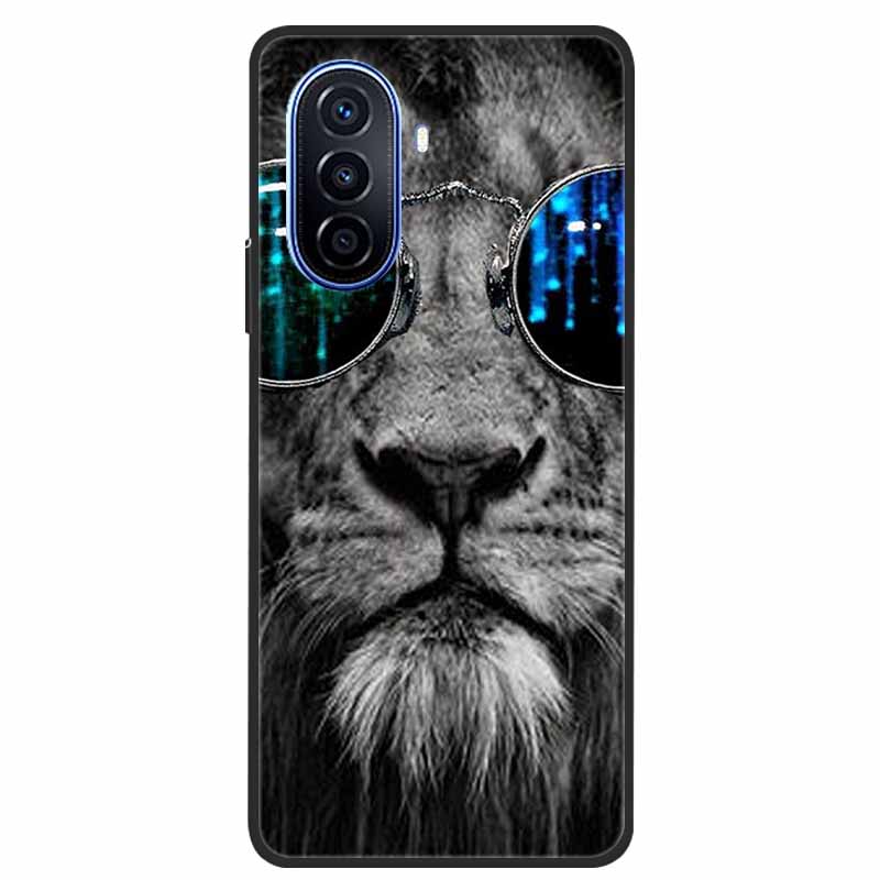 For Huawei Nova Y70 Plus Case Wolf Black Silicone Soft Phone Case For Huawei Nova Y70 Back Cover Case NovaY70 Y 70 Funda Coque