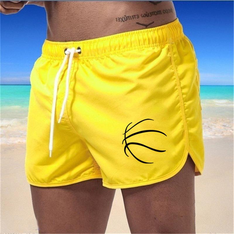 Fashionable Beach Pants, Men's Loose-fitting Shorts, Pure Colour Shorts for Outdoor Fitness