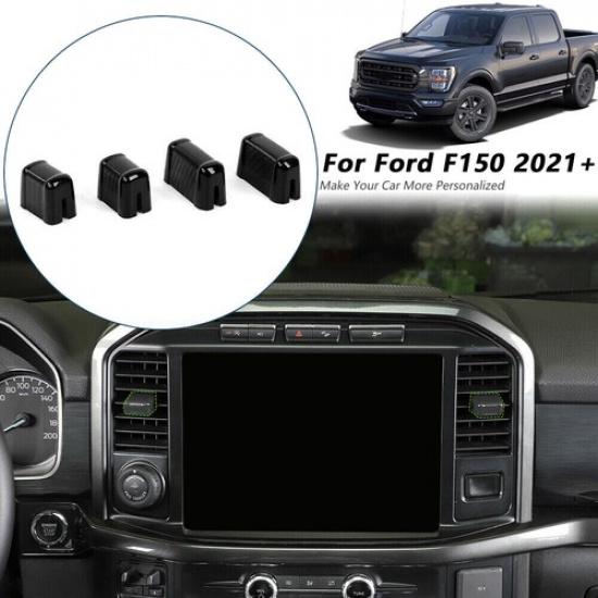 Center Console AC Air Conditioner Outlet Vent Cover Trim For Ford F150 21+ Black
