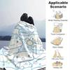 1pc, Sanrio Adorable Bunny Home Decor Flannel Blanket: Perfect Gift for Bedroom, Living Room, Travel, Camping, Car, Beach, Office Nap, Ideal Sofa Thro