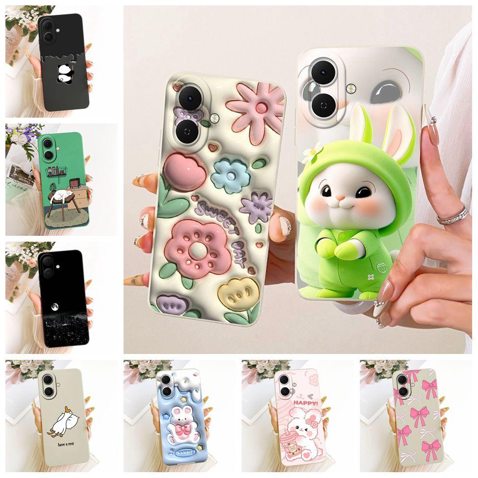 For Tecno KM4 Casing For Tecno Spark Go 2 Case Cover Luxury Fashion Cute Cartoon Funny Painted Silicone Phone Case