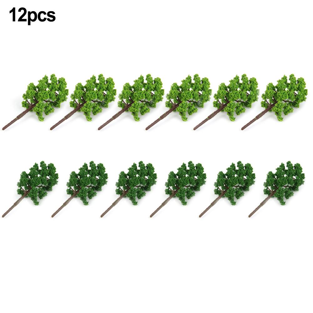 Trees Green 50mm Accessories Bushy Dark Green Decoration