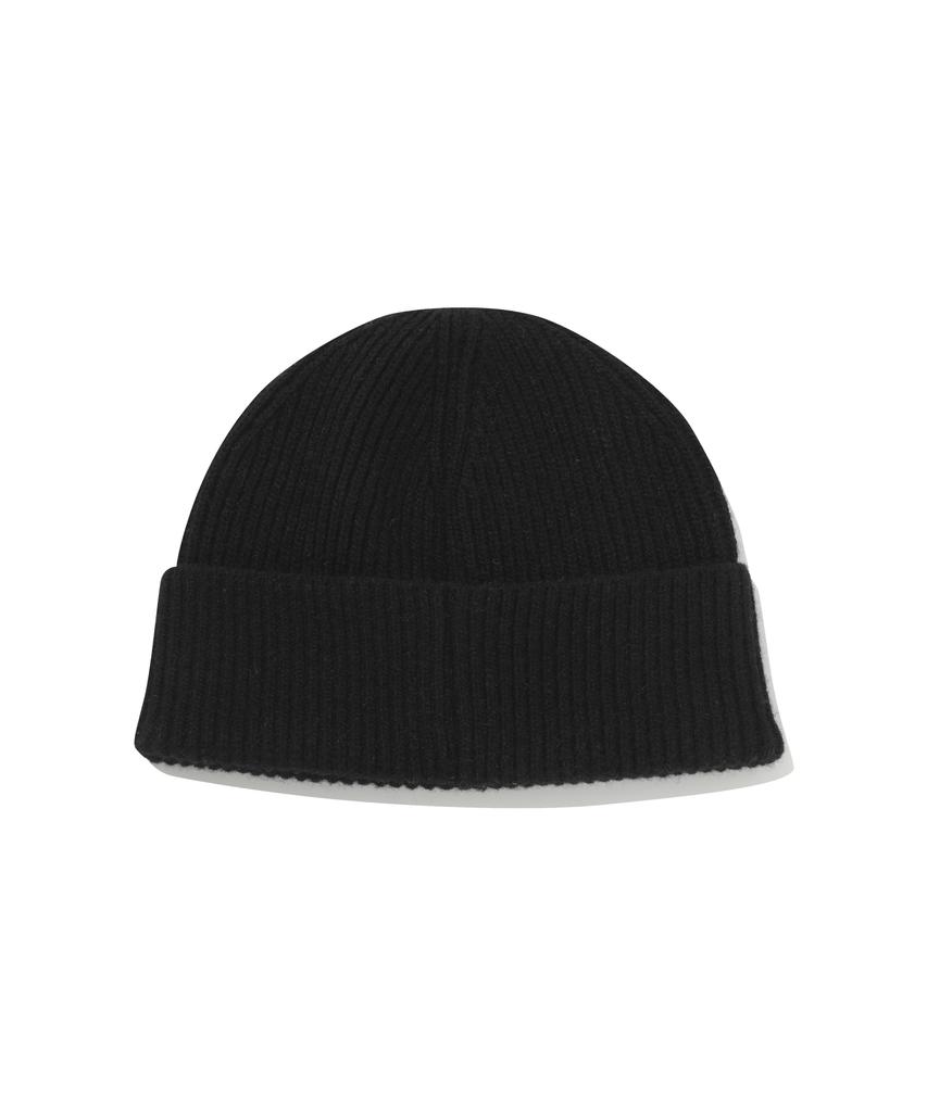 COVERNAT C-Logo Felt Applique Beanie Black