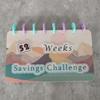 Portable 52 Week Savings Challenge Budget Binder Manage Finances with Ease Loose-leaf Secure Closing Financial Management Pouch