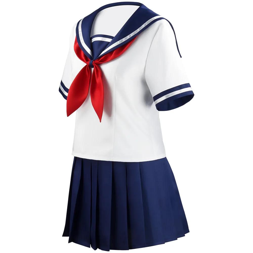 Gioco Ayano Aishi Cosplay Costume Anime Yandere Simulator Yandere Chan Uniforme da Marinaio Uniformi Scolastiche Jk Vestiti per Travestimenti Festa
