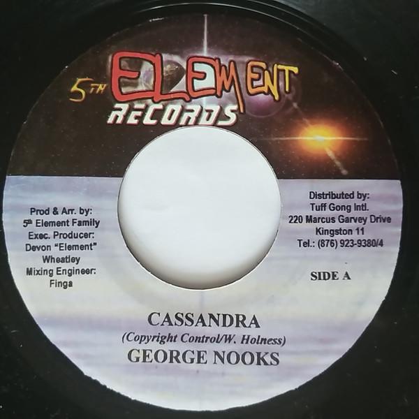

7-дюймовая пластинка GEORGE NOOKS Cassandra NONE 5th Element Rec 2002 Ямайка Регги Ска Даб Б/у