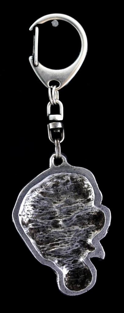 St. Bernard, Saint Bernard, Alpine Mastiff - Silver-plated key ring with a dog in a gift box, handbag decoration, backpack pendant by Art-Dog brand