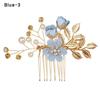 Romantic Bride Hair Jewelry Wedding Bridal Clips Flower Hair Pin Hair Combs Leaves Tiara