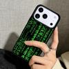 Capa Case for iPhone 17 Air 16 Pro Max 15 Plus 11 13 Mini 14 12 Back Phone Cover Matrix