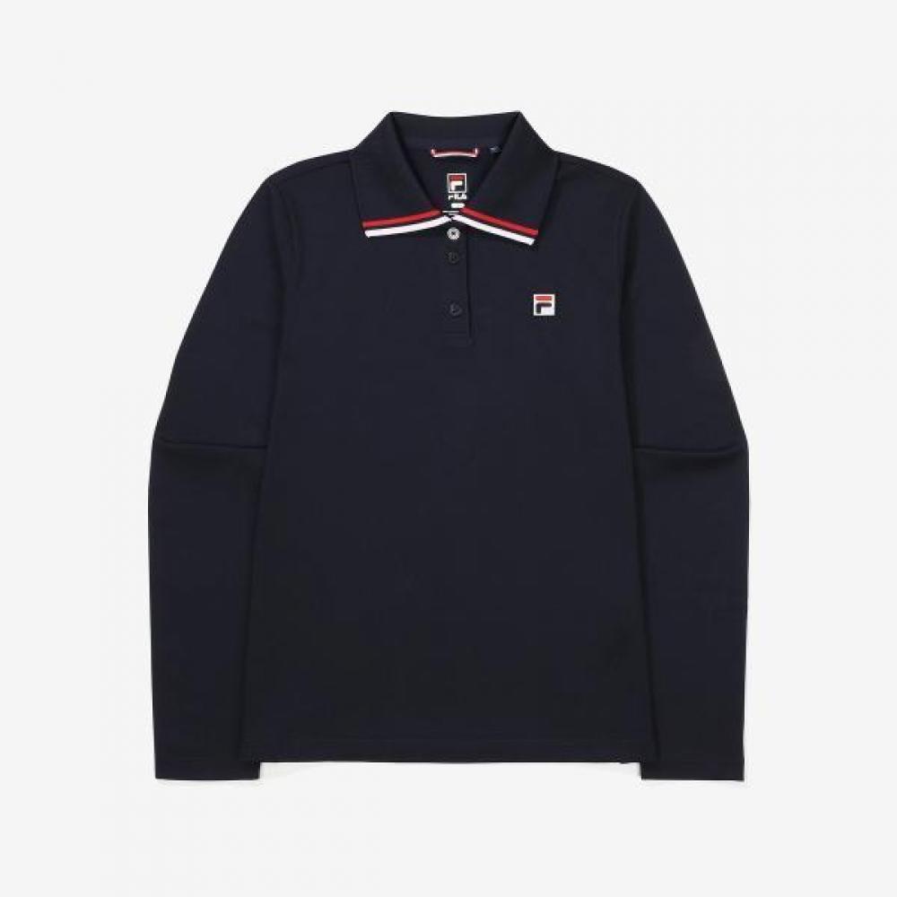 Fila Pique Spandex Long Sleeve Polo navy/90