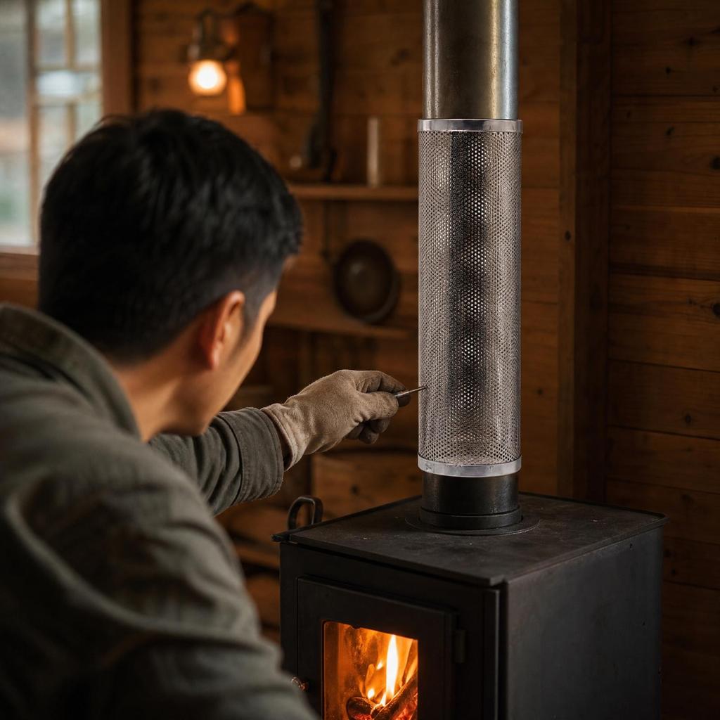 Flue Guard 10.4 Cm Internal Diameter Stainless Steel Chimney