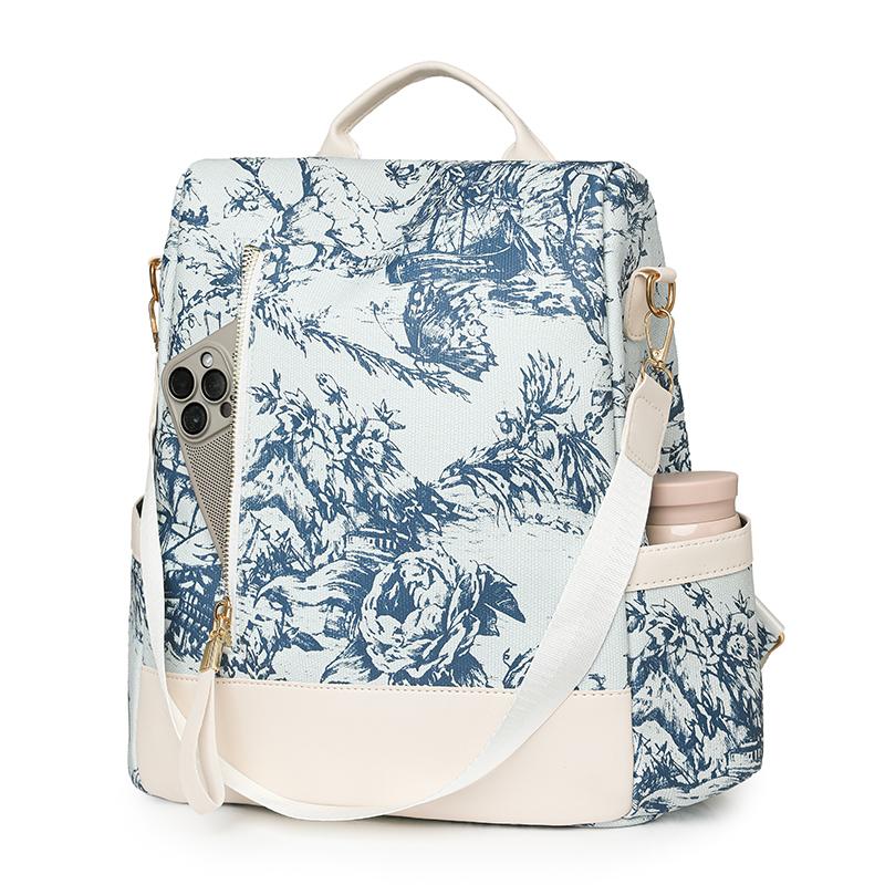 Printed Backpack Women's Large Capacity Backpack