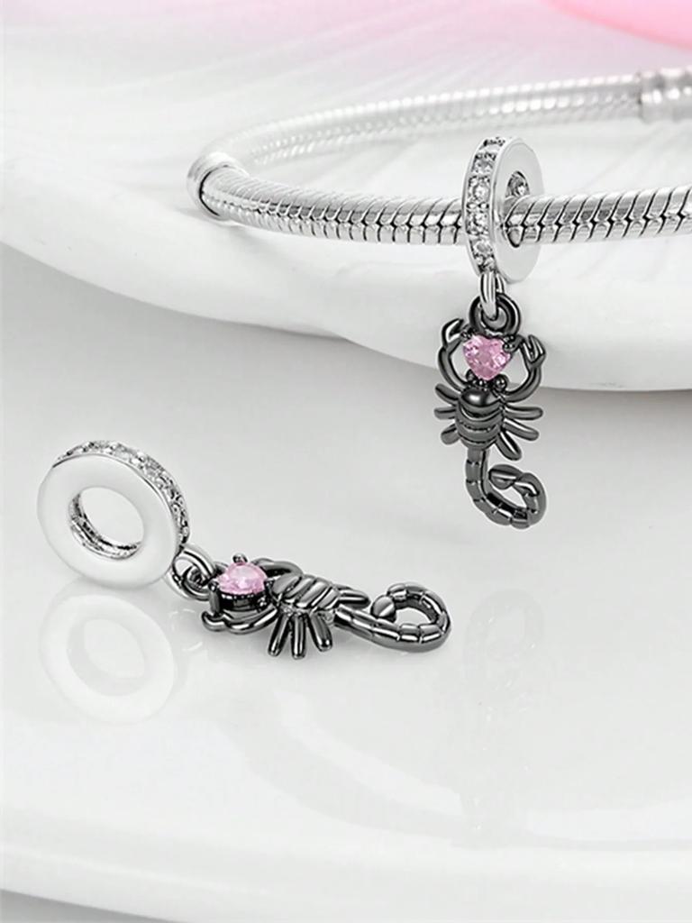 Copper Colors Cute Animals Chameleon Dinosaur Beads Charm Pendant For Original Bracelet For Women Diy Jewelry Love Gift