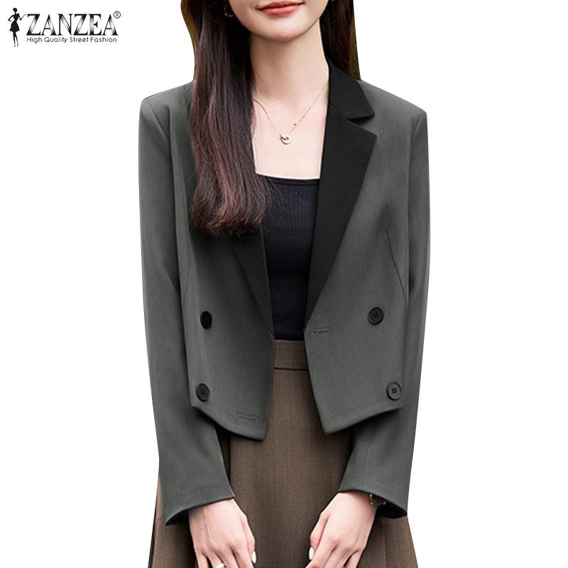 

ZANZEA Женские повседневные тонкие кардиганы с отложным воротником и длинным рукавом 4XL бежевый