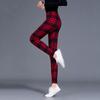 Karierte Leggings für Damen, sexy Hosen, Push-Up-Leggings, modische Fitness-Leggins, Übergröße, Hose mit hoher Taille