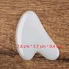 White Jade Facial Beauty Scraping Massage Tool Heart Shaped  Gua Sha Tool