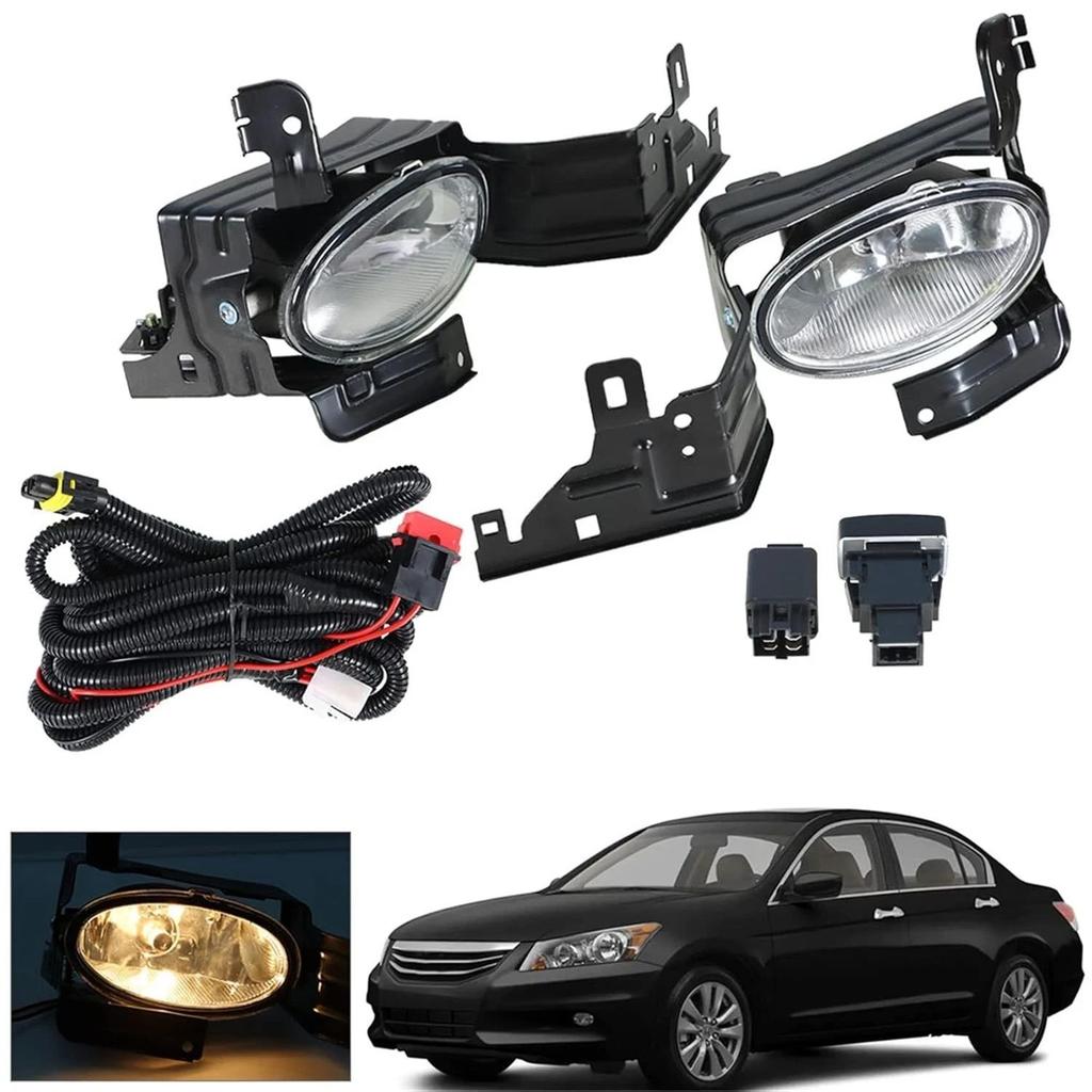 Fog Lamp Set for Honda Accord 2011-2012 Halogen Yellow