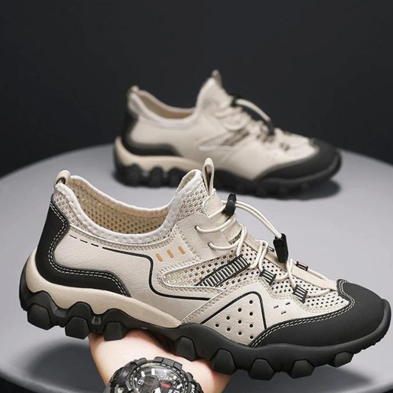 Fashion Outdoor Sports Shoes for Men Mesh Upper Jump Unisex Trend Running Comfortable Korean Man Casual Sneaker Lightweight Trends 2025