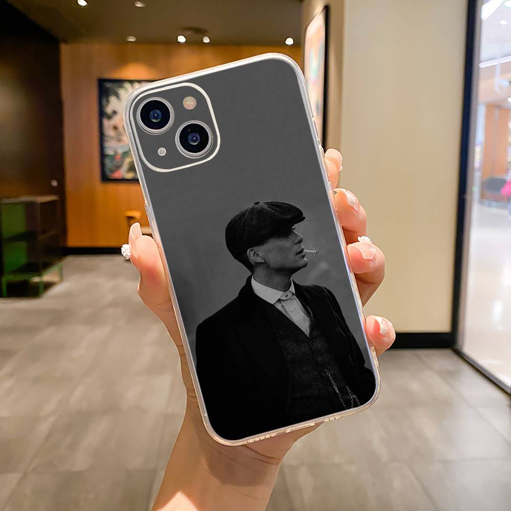 P-Peaky-B- Blinders-movie Phone Case For iPhone17,16,15,14,13,12,11 ,Pro Max,16/15/14 Plus  XS Soft Silicone Transparent Cover