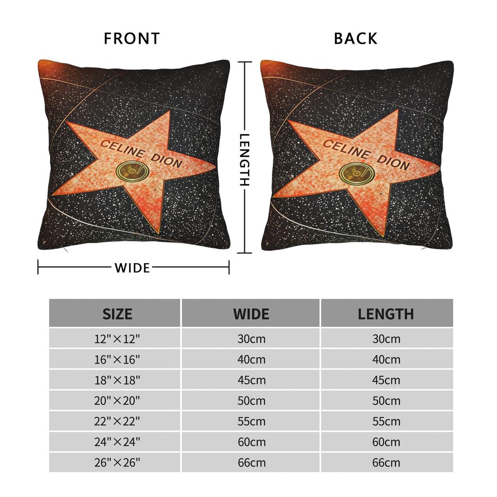 Celines Dions Paris 2026 Pillow Cover Morden Pillow Case For Couch Sofa Bedroom Graphic Cushion Cover Gift