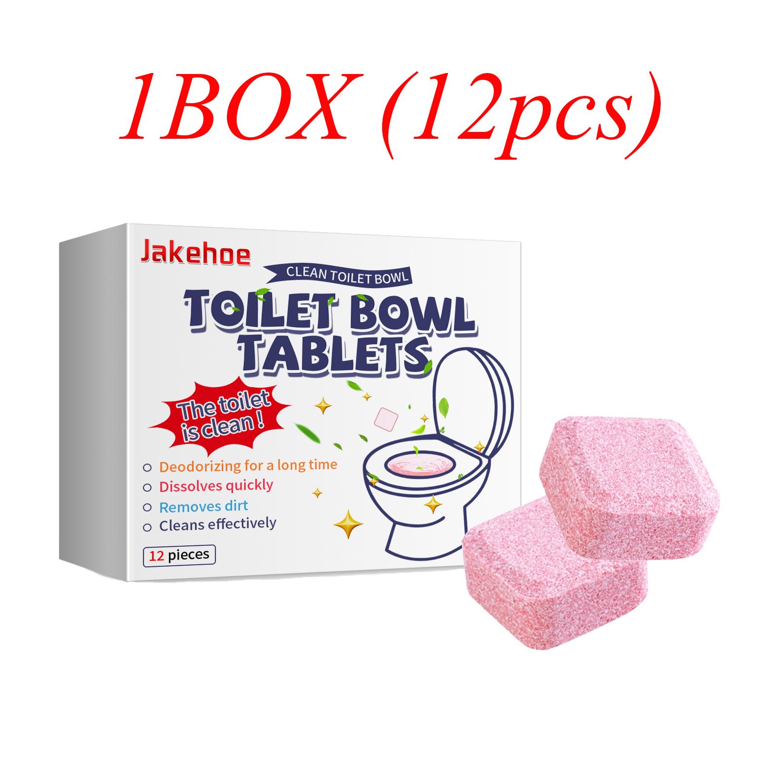 12Pcs/Box Toilet Cleaning Tablets Slow Releasing Toilet Tank Cleaners  for Deodorizing Descaling Bathroom Cleaner Scent Citric 1BOX (12pcs)