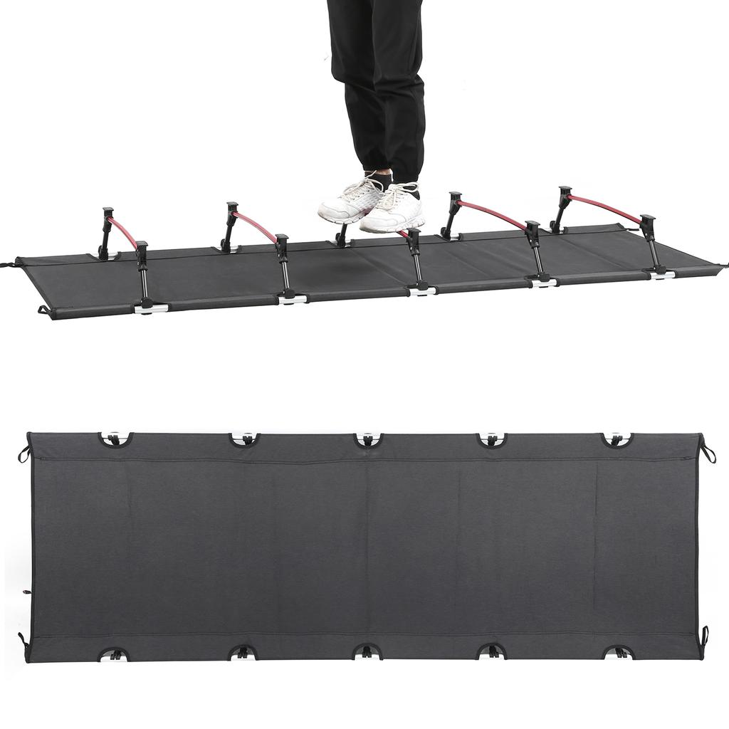 Outdoor Foldable Bed Camping Portable Aluminum Alloy Sleeping Cot with Storage Bag