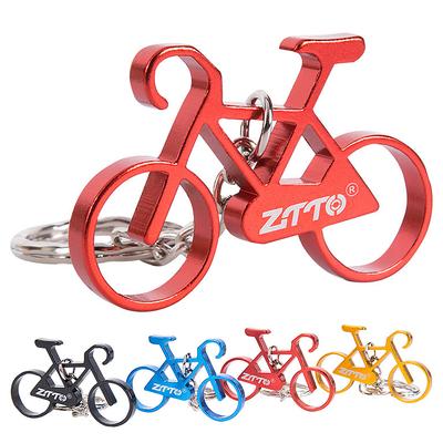 Mini llavero de bicicleta de aleación de aluminio llavero de bicicleta llavero anillo