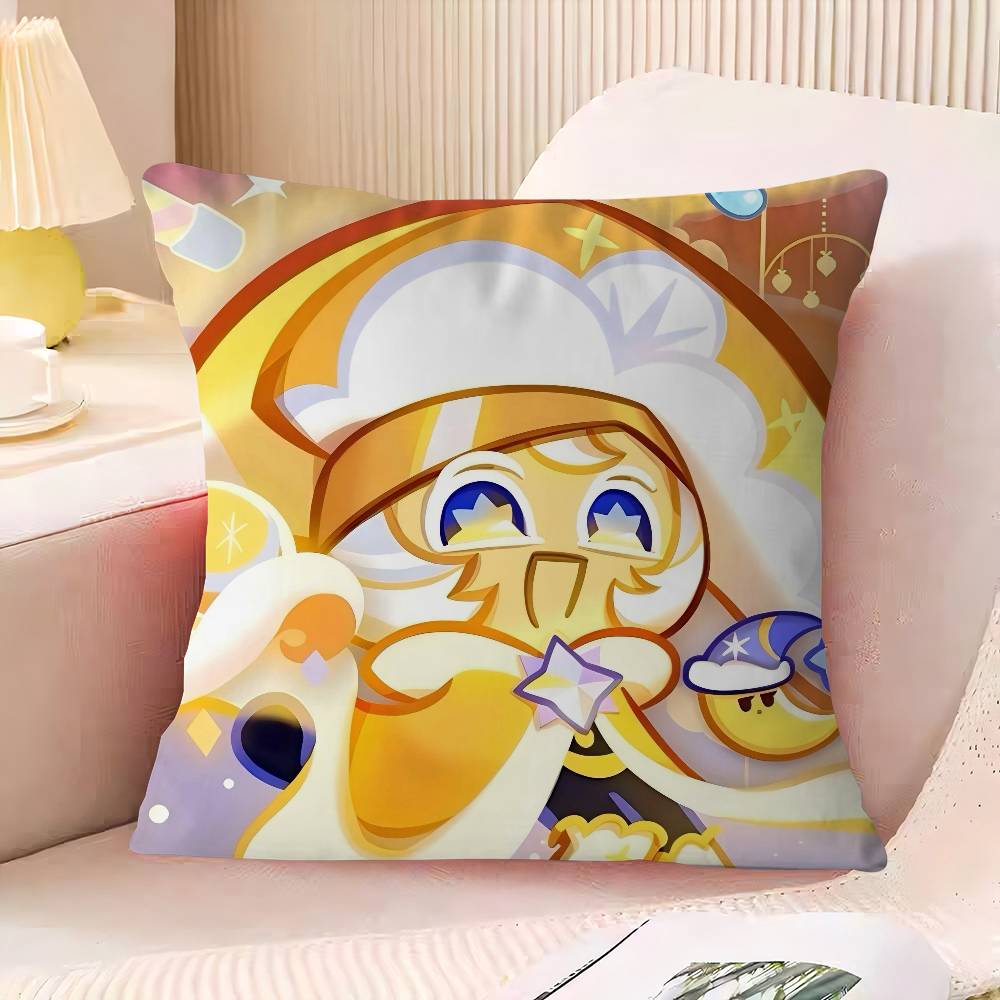 C-Cookie R-Run Pillowcase Bedroom Sofa Decorative Cushion Cover With Zipper Soft Cushion Cover