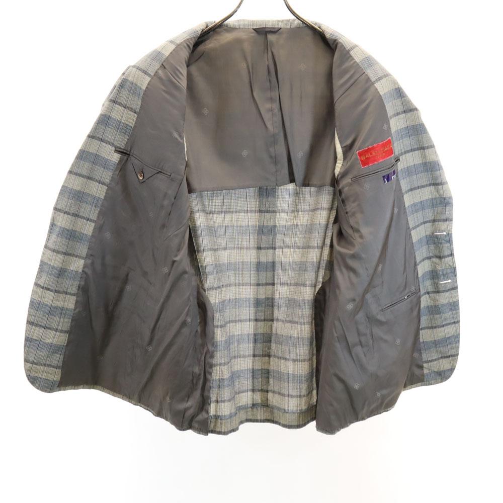 BALENCIAGA 80s 90s Made in Japan Old Check Pattern tailored jacket blazer Men's Used
