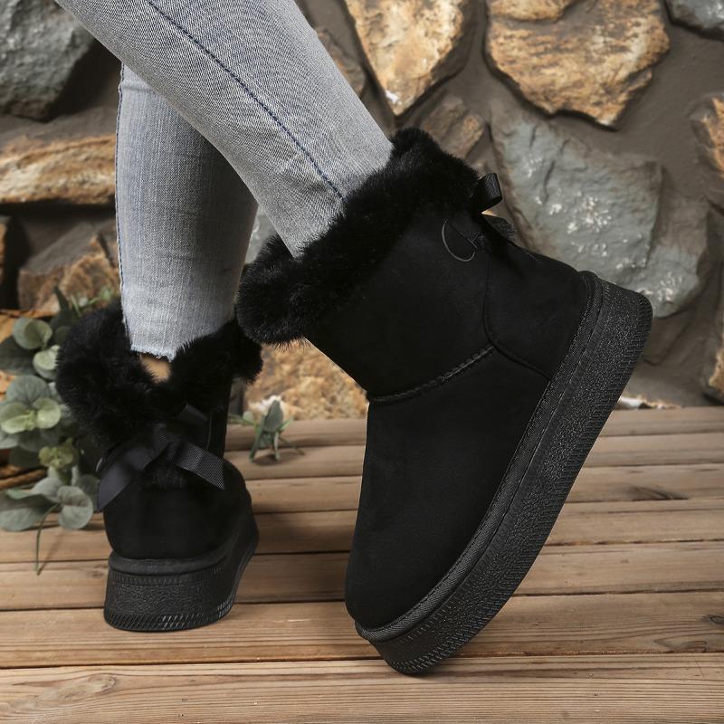 Women's Boots, Woolen Snow Boots, Thick-soled, Versatile Cotton Shoes