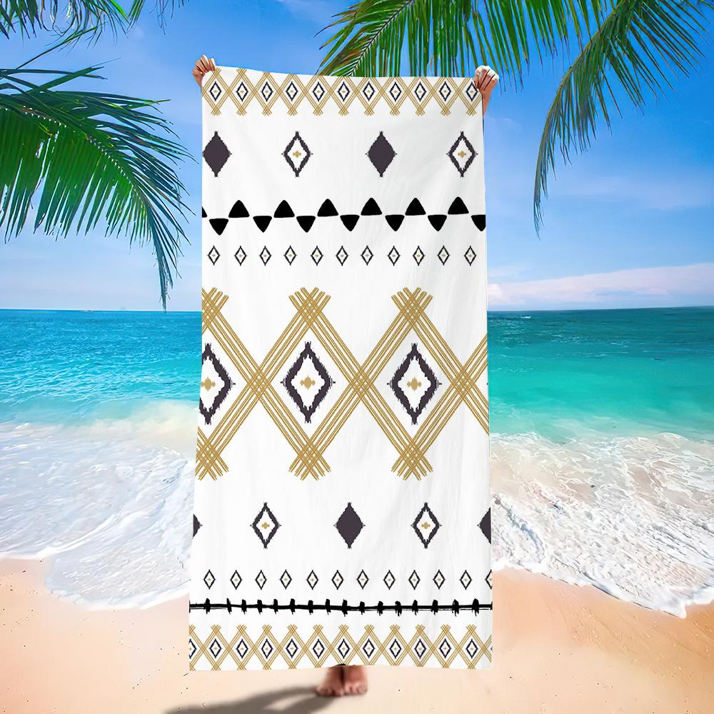 Popular Bohemian Beach Towel Digital Printing Quick-Drying Bath Towel Microfiber Beach Towel