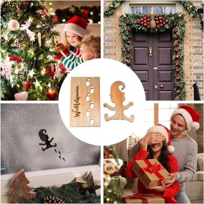 Christmas Tree Decoration Pendants, Party Supplies, Wooden Handicrafts, Hand-painted Christmas Tree Wood Chips