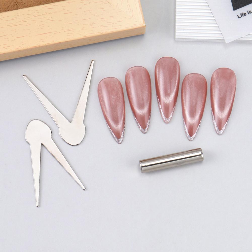 Magnetischer Cat Eye Nagelkunststift Aluminiumlegierung Tragbares Design für 3D-Gellack-Effekt Kompatibel mit mehreren Marken