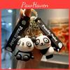  Porte-clés Panda Cartoon Adorable Accessoire en Gel de Silice Cadeau Mignon Pour les Couples et les Amis
