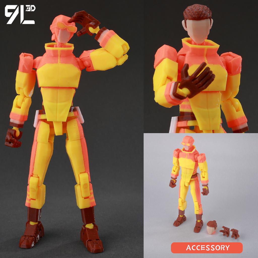 9L3D Printed MultiJointed Action Figure BATTLE BEAST Invincible DUMMY13 LUCKY13 Titan13 American Comics Action Figure Model Toy