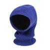 Solid Color Knitted Hooded Cap Woolen Neck Collar Beanies Cap Fashion Balaclava Hat  Outdoor