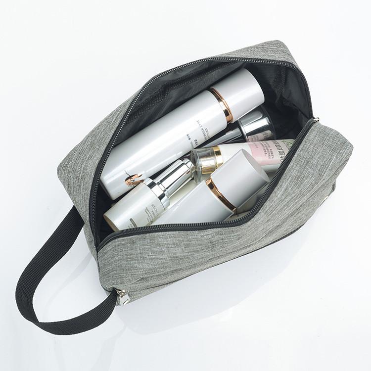 Mens Travel Cosmetic Bag With Sealed Nylon Material For Outdoor And Bathroom Storage