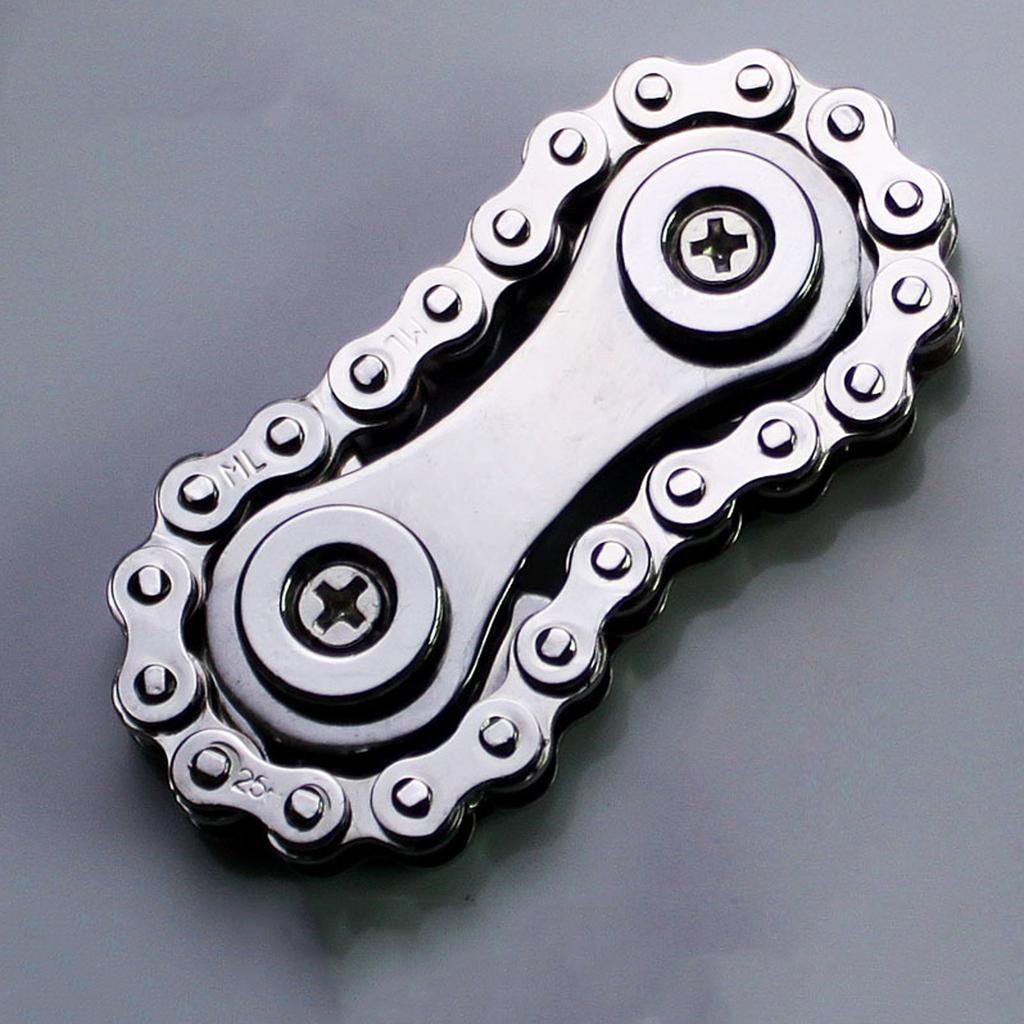 Metal Fidget Chain Toy Stress Relief Compact Bike Chain Fidget Toy for Kids Adults