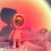 LED Astronaut Sunset Light Rainbow Night Light USB Charging Touch Control for Bedroom Photography Game Room Decoration