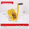 Hand Crank Winch, Two-Way Self-Locking with Brake, 800 lb Puller, High Carbon Steel Manual Winch