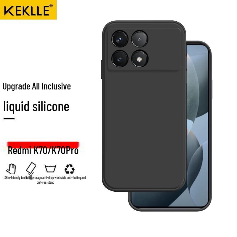 KEKLLE Redmi Anti-Drop Liquid Silicone Phone Case