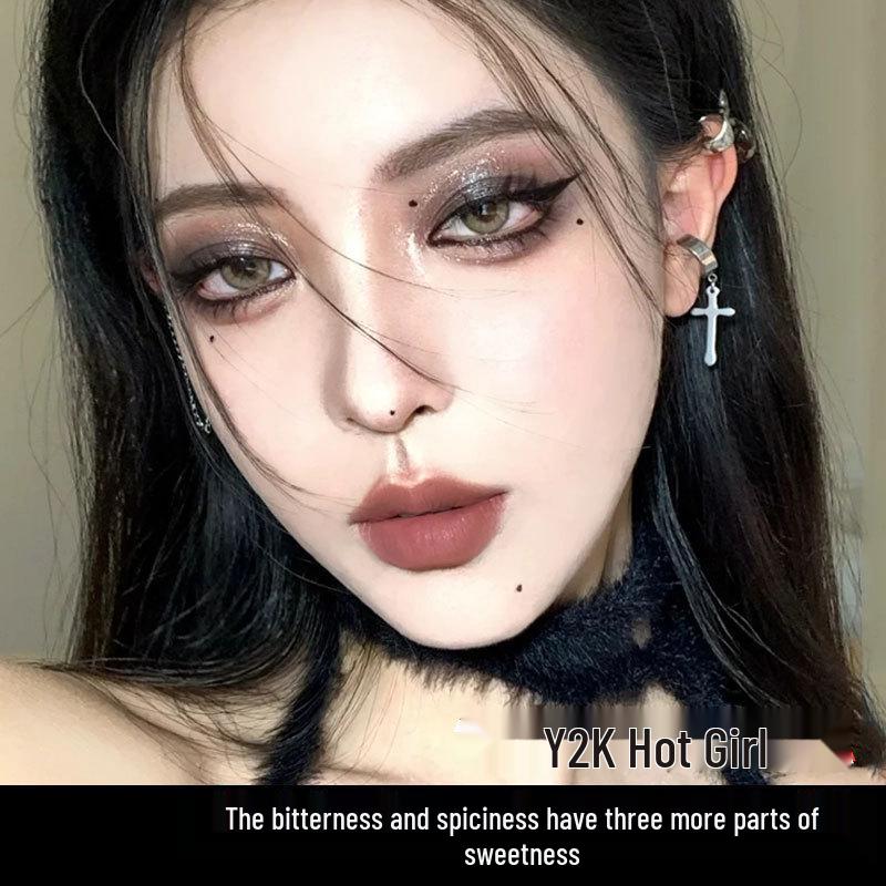 Paletă de Farduri pentru Ochi Biya Stil Întunecat Negru Afumat & Gri cu Patru Culori și Strălucire Fină