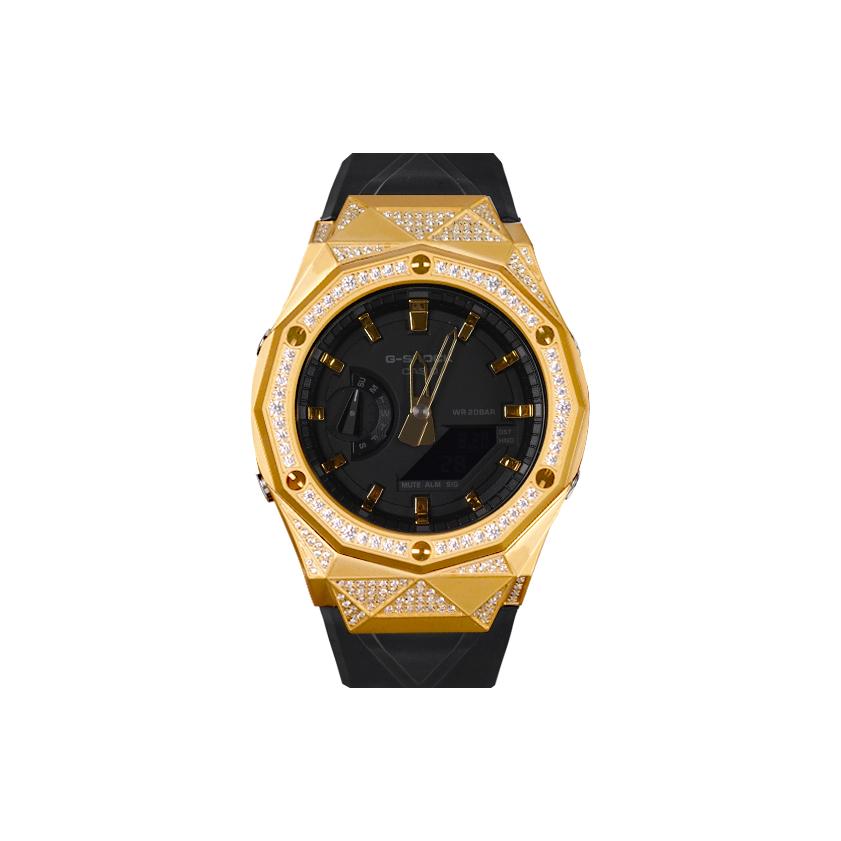 

CASIO Unisex Liquid Crystal,Analog Dual Display Series 48.5mm Black Watch GA-2100-1A1(Watch8--) Regular Watch Box